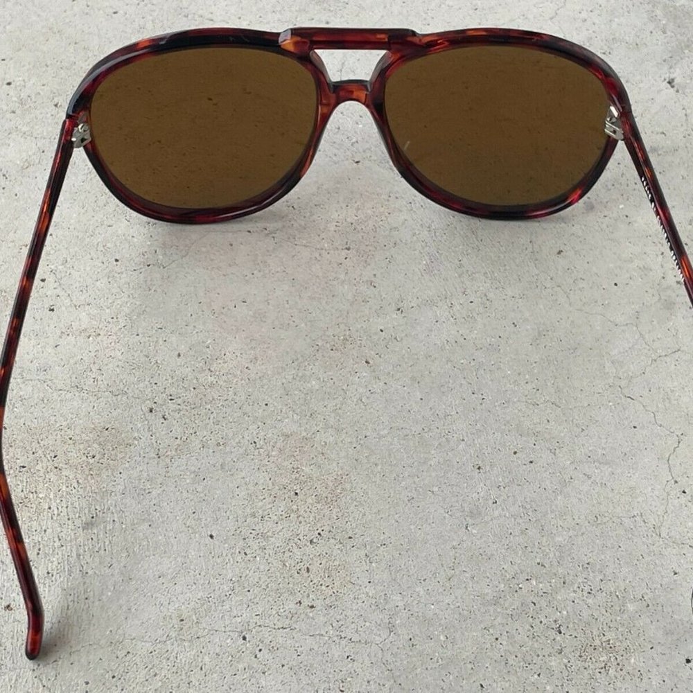 Classic Optical Men Sunglasses Blue Mirror Lenses Brown Tortoise Frame - Picture 11 of 13